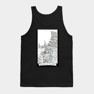 The Four of Wands - The Tarot Restless Tank Top